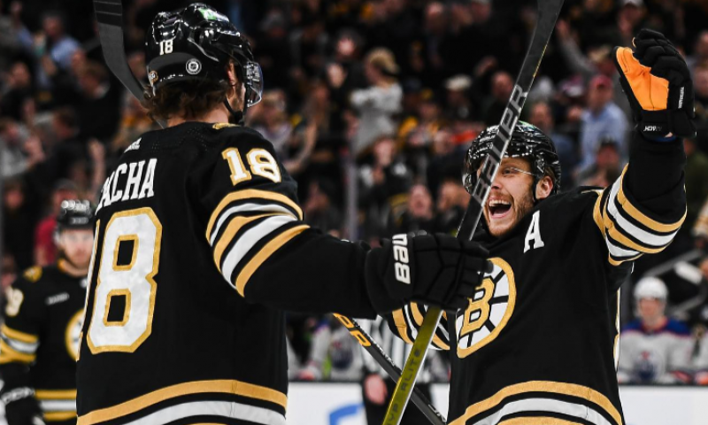 Zacha byl v NHL vyhlášen druhým nejlepším hráčem za uplynulý týden