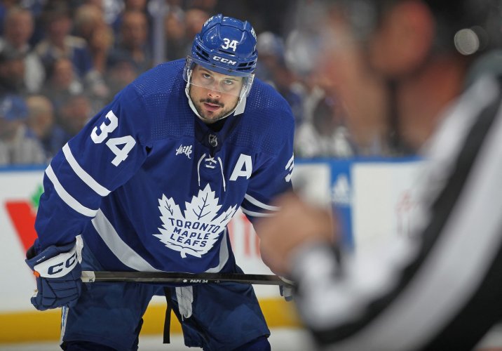 Auston Matthews se umístil mezi třemi nejlepšími centry NHL