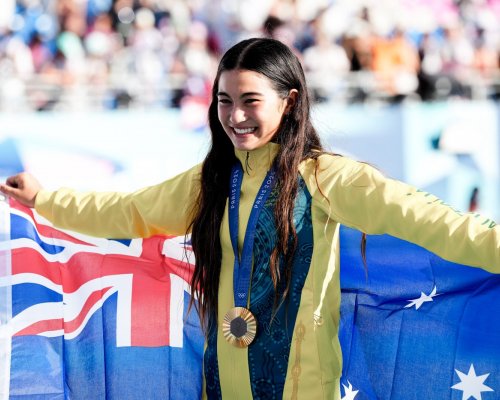 14letá Arisa Trew získala na olympijských hrách v Paříži zlato ve skateboardingu