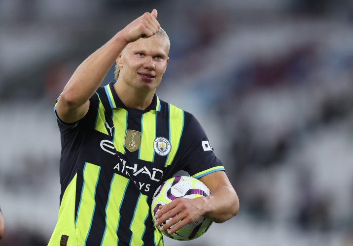 Haaland v životní formě? Trenér Guardiola pěje na hvězdného útočníka jen slova chvály