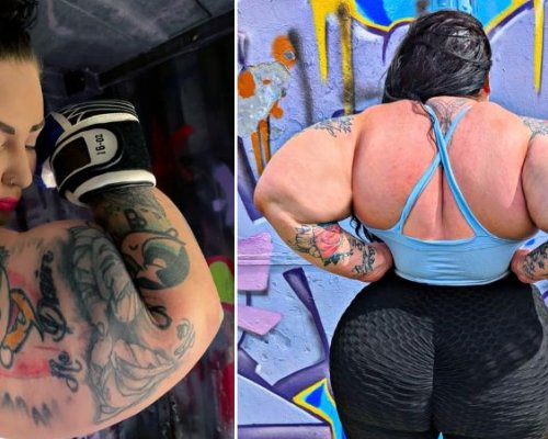 Schwarzenegger byl oproti mně nicka, směje se přerostlá kulturistka, která zvedá chlapy místo železa